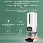Termometro corporeo senza contatto vivavoce K9 Pro Plus + dispenser automatico di sapone liquido senza contatto da 1000 ml con supporto base, trasmissione vocale in 15 lingue, K9 Pro Plus