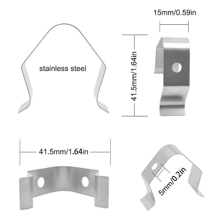 10 PCS Home Kitchen BBQ Grill Probe Holder, Specifica: Supporto per sonda a foro singolo, Single Hole