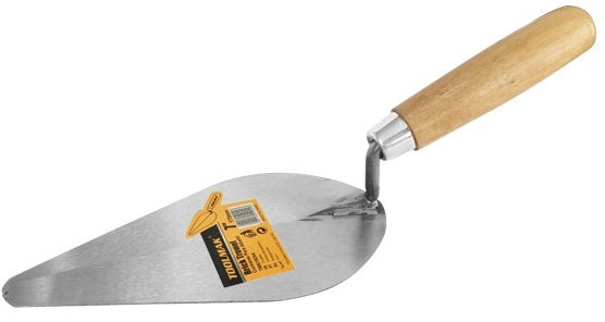 Cazzuola appuntita Toolmak 17,8 cm in acciaio con manico in legno TMK19244 6901120192443 TL7650