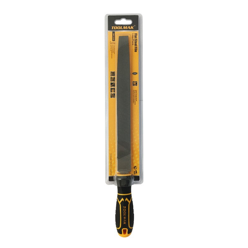 Lima piatta in acciaio 25 cm Toolmak TMK19446 6901100194467 TL7705