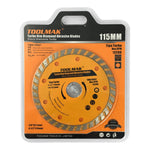 Disco diamantato turbo 115 mm per gres pietra marmo e cemento  TMK19001 6901050190014 TL7805