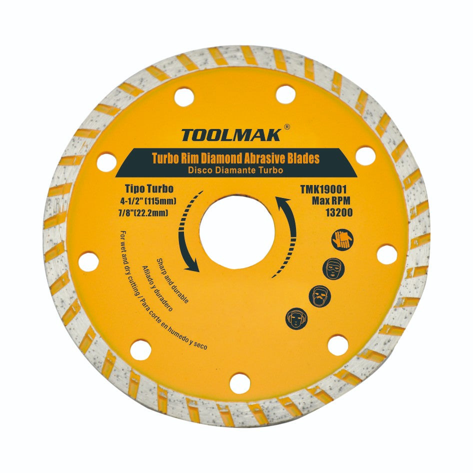 Disco diamantato turbo 115 mm per gres pietra marmo e cemento  TMK19001 6901050190014 TL7805