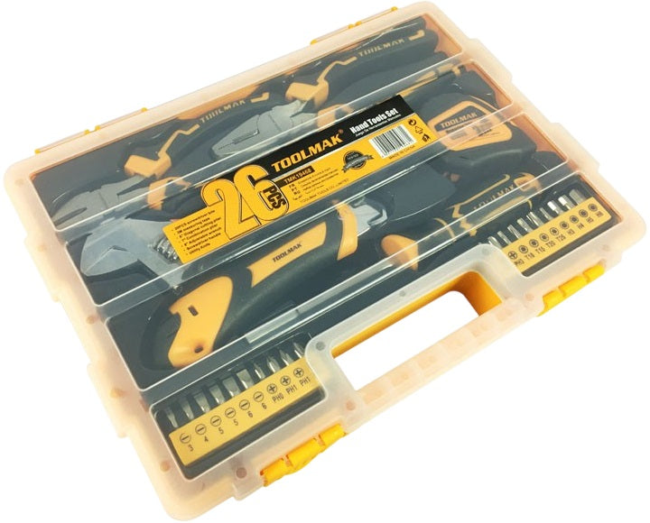 Set utensili manuali 26 pezzi con valigetta TMK19468 6901160194681 TL7850Set utensili manuali 26 pezzi con valigetta TMK19468 6901160194681 TL7850