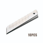 Lame di ricambio per taglierino 18 mm 10 pezzi in acciaio Toolmak TMK19124 6901080191241 TL7685