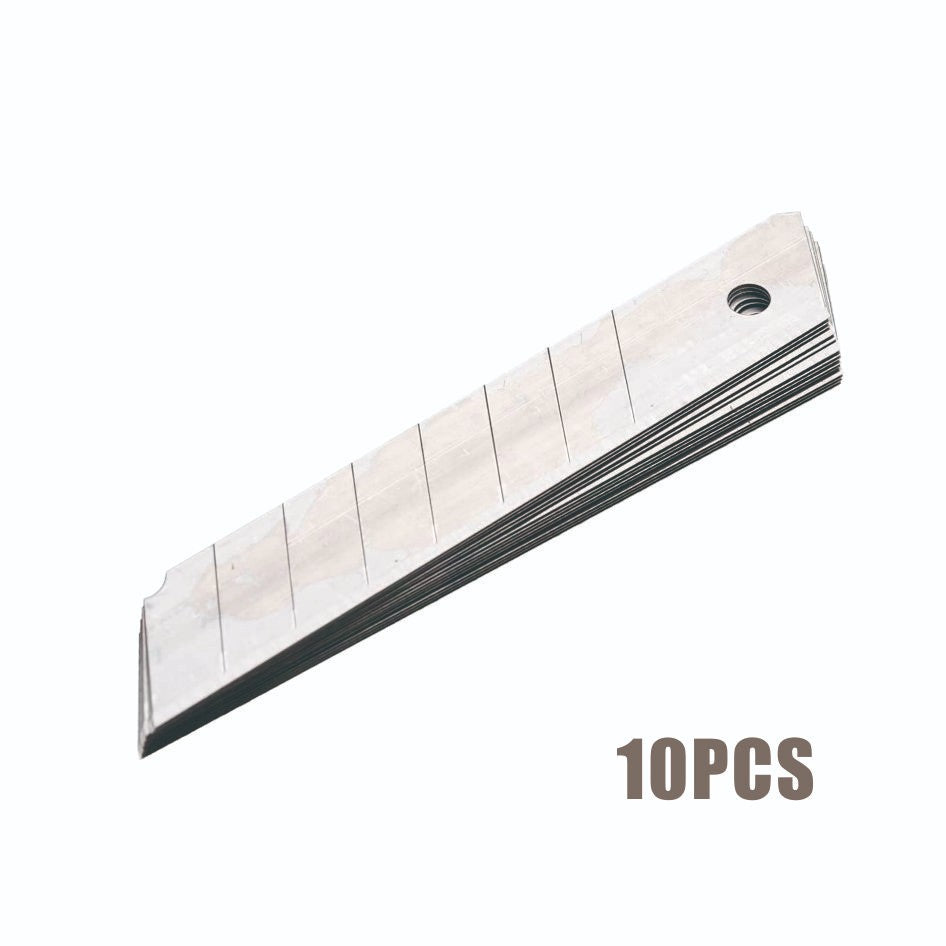 Lame di ricambio per taglierino 18 mm 10 pezzi in acciaio Toolmak TMK19124 6901080191241 TL7685