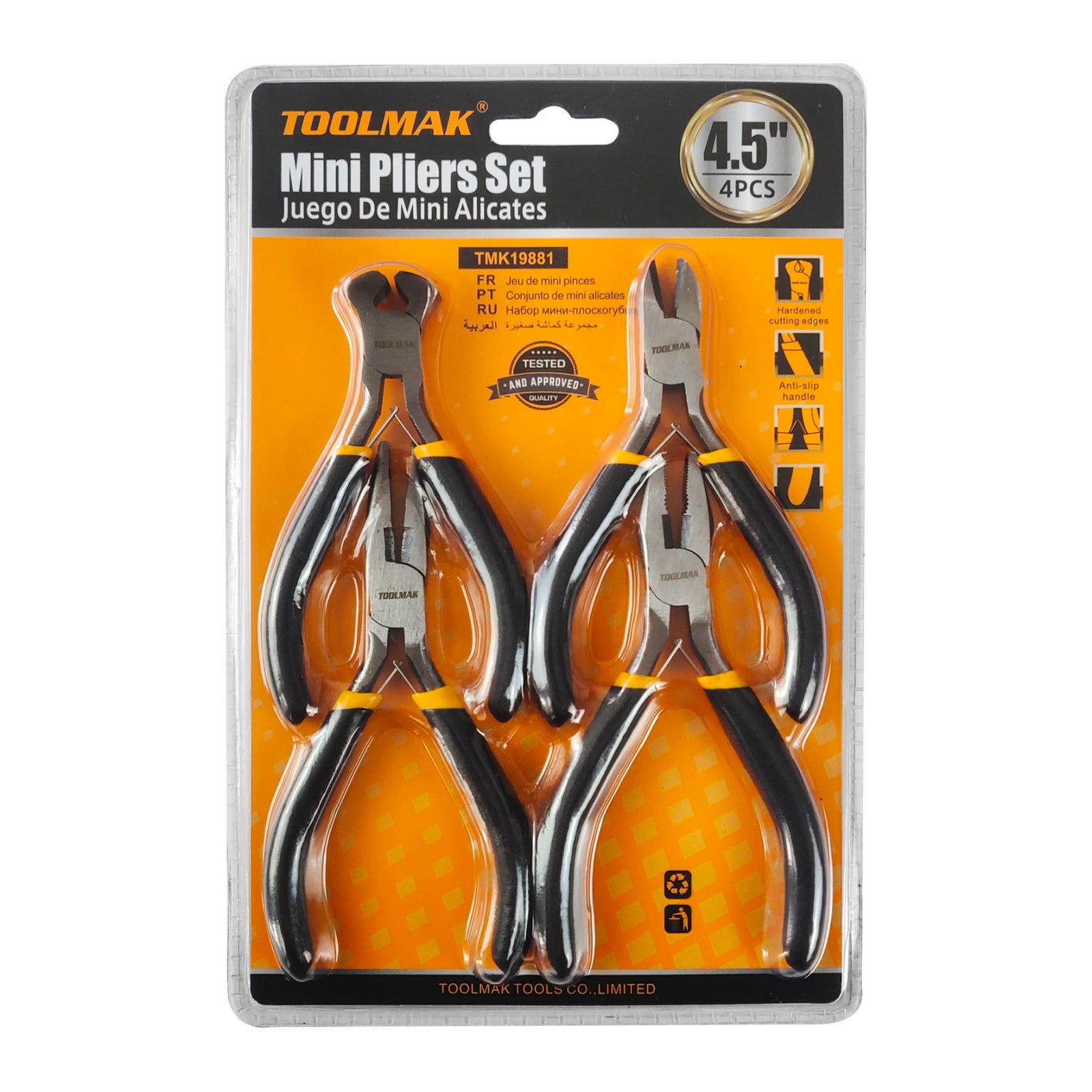 Set 4 mini pinze 11cm– 4 pezzi TMK19881 6901030198818 TL9800