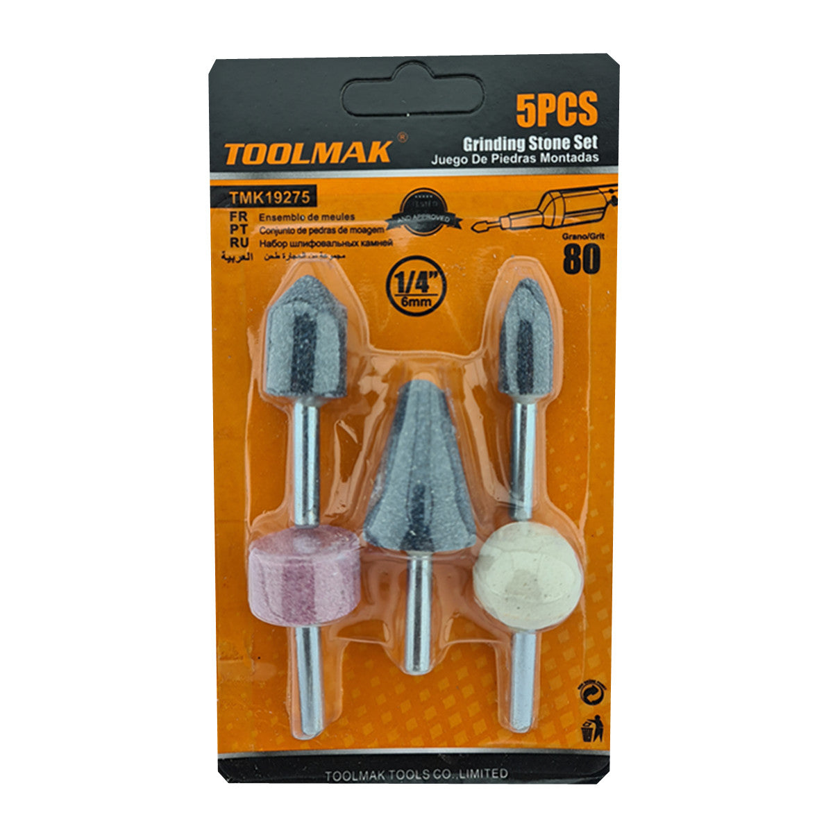 Kit pietre abrasive 5 pezzi pinza da 1/4" TMK19275 6901210192759 TL9865
