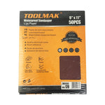 Carta abrasiva impermeabile 80 - confezione da 50 TMK19265 6901210192650 TL9905