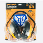 Set di protezione 3 pezzi Cuffie Maschera Occhiali TMK19647 6901260196479 TL9950