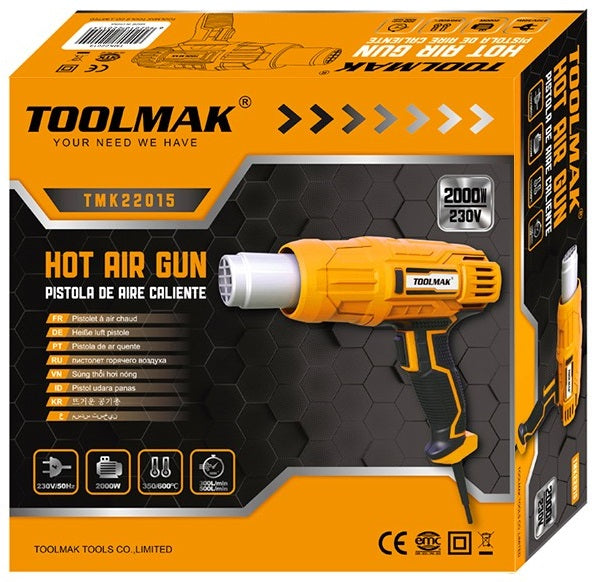 Pistola termica 2000W 350-600°C TMK22015 6902010220154 TL9955