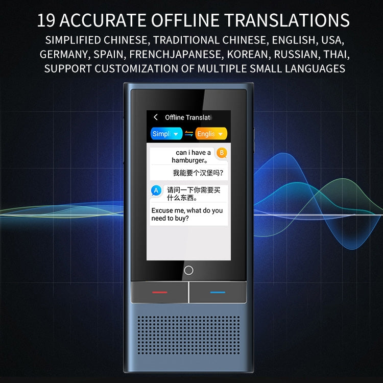 Boeleo BF301 Traduttore Vocale Intelligente con Schermo 3,1"