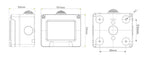 Idrobox IP55 3 moduli bianco compatibile Matix S5203B 6970597465848