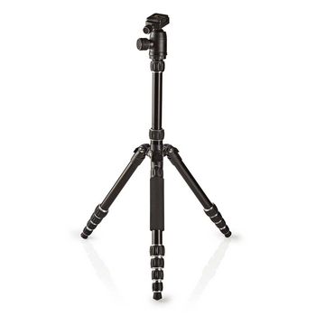 Tripod | Maximum load capacity: 3.0 kg | Minimum working height: 17.5 cm | Maximum working height: 145.0 cm | 3 Segments | Ball Head | Travel bag included | Reversible center column | ABS / Aluminum | Black