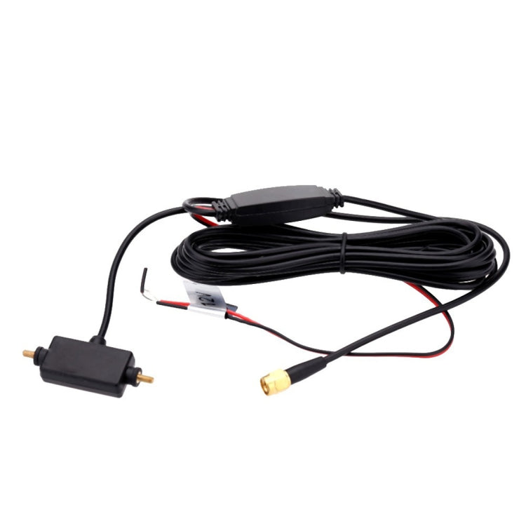 T-100 Connettore SMA Antenna TV digitale per auto, doppia antenna, lunghezza cavo: 3 m