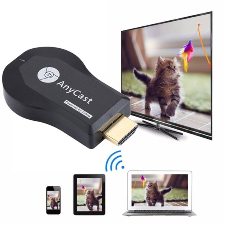 AnyCast M4 Plus Wireless WiFi Display Dongle Ricevitore Airplay Miracast DLNA 1080P HDMI TV Stick per iPhone, Samsung e altri smartphone Android, M4 Plus