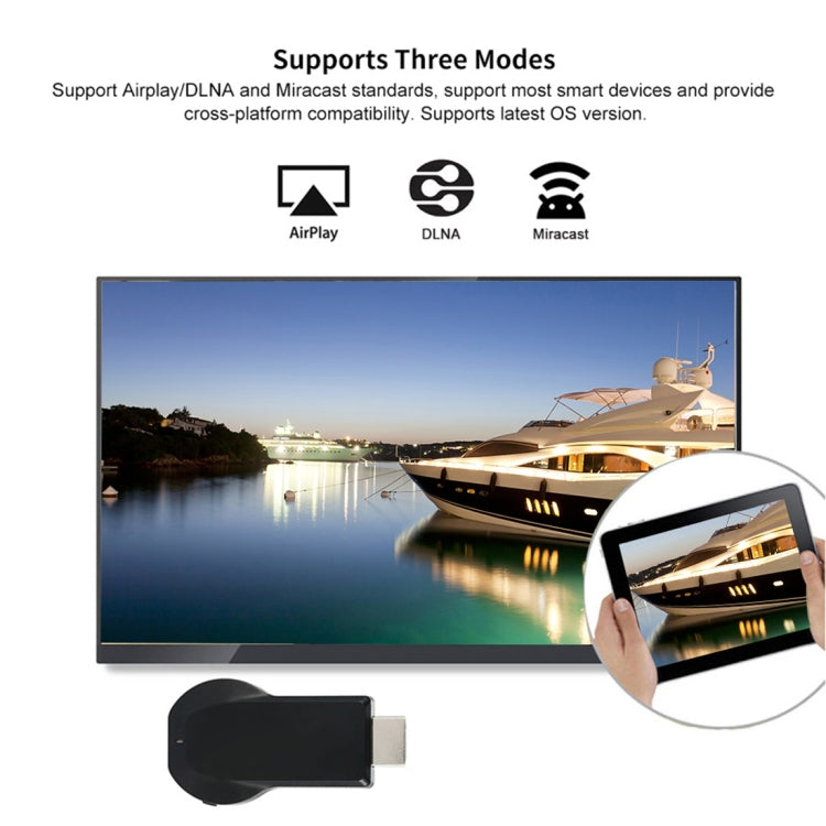 AnyCast M4 Plus Wireless WiFi Display Dongle Ricevitore Airplay Miracast DLNA 1080P HDMI TV Stick per iPhone, Samsung e altri smartphone Android, M4 Plus