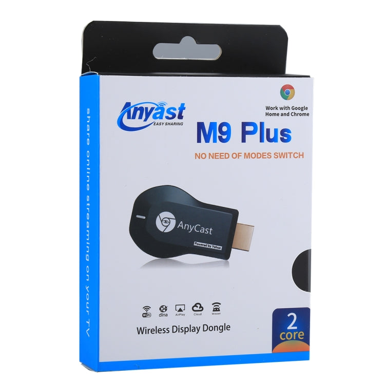 AnyCast M9 Plus Wireless WiFi Display Dongle Ricevitore Airplay Miracast DLNA 1080P HDMI TV Stick per iPhone, Samsung e altri smartphone Android, M9 Plus