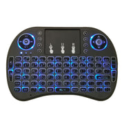 Lingua di supporto: Arabo i8 Air Mouse Tastiera retroilluminata wireless con touchpad per Android TV Box e Smart TV e PC Tablet e Xbox360 e PS3 e HTPC/IPTV, Arabic