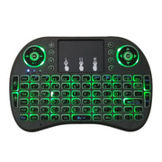 Lingua di supporto: Arabo i8 Air Mouse Tastiera retroilluminata wireless con touchpad per Android TV Box e Smart TV e PC Tablet e Xbox360 e PS3 e HTPC/IPTV, Arabic