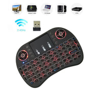 Lingua di supporto: Arabo i8 Air Mouse Tastiera retroilluminata wireless con touchpad per Android TV Box e Smart TV e PC Tablet e Xbox360 e PS3 e HTPC/IPTV, Arabic