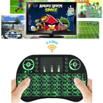 Lingua di supporto: Arabo i8 Air Mouse Tastiera retroilluminata wireless con touchpad per Android TV Box e Smart TV e PC Tablet e Xbox360 e PS3 e HTPC/IPTV, Arabic