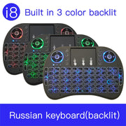 Lingua di supporto: tastiera retroilluminata wireless i8 Air Mouse russa con touchpad per Android TV Box e Smart TV e tablet PC e Xbox360 e PS3 e HTPC/IPTV, Russian