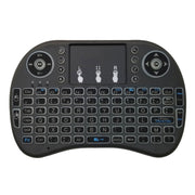 Lingua di supporto: tastiera retroilluminata wireless i8 Air Mouse francese con touchpad per Android TV Box e Smart TV e tablet PC e Xbox360 e PS3 e HTPC/IPTV, French