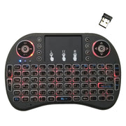 Lingua di supporto: tastiera retroilluminata wireless i8 Air Mouse taiwanese con touchpad per Android TV Box e Smart TV e tablet PC e Xbox360 e PS3 e HTPC/IPTV, Taiwanese