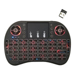 Lingua di supporto: tastiera retroilluminata wireless i8 Air Mouse spagnola con touchpad per Android TV Box e Smart TV e tablet PC e Xbox360 e PS3 e HTPC/IPTV, Spanish
