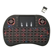 Lingua di supporto: tastiera retroilluminata wireless i8 Air Mouse spagnola con touchpad per Android TV Box e Smart TV e tablet PC e Xbox360 e PS3 e HTPC/IPTV, Spanish