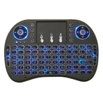 Lingua di supporto: tastiera retroilluminata wireless i8 Air Mouse spagnola con touchpad per Android TV Box e Smart TV e tablet PC e Xbox360 e PS3 e HTPC/IPTV, Spanish