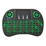 Lingua di supporto: tastiera retroilluminata wireless i8 Air Mouse spagnola con touchpad per Android TV Box e Smart TV e tablet PC e Xbox360 e PS3 e HTPC/IPTV, Spanish