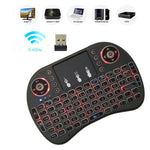 Lingua di supporto: tastiera retroilluminata wireless i8 Air Mouse spagnola con touchpad per Android TV Box e Smart TV e tablet PC e Xbox360 e PS3 e HTPC/IPTV, Spanish