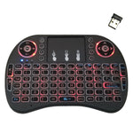 Lingua di supporto: Italia i8 Air Mouse Tastiera retroilluminata wireless con touchpad per Android TV Box e Smart TV e PC Tablet e Xbox360 e PS3 e HTPC/IPTV, Italy