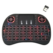 Lingua di supporto: Italia i8 Air Mouse Tastiera retroilluminata wireless con touchpad per Android TV Box e Smart TV e PC Tablet e Xbox360 e PS3 e HTPC/IPTV, Italy