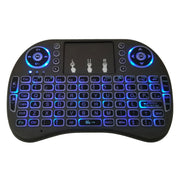 Lingua di supporto: Italia i8 Air Mouse Tastiera retroilluminata wireless con touchpad per Android TV Box e Smart TV e PC Tablet e Xbox360 e PS3 e HTPC/IPTV, Italy