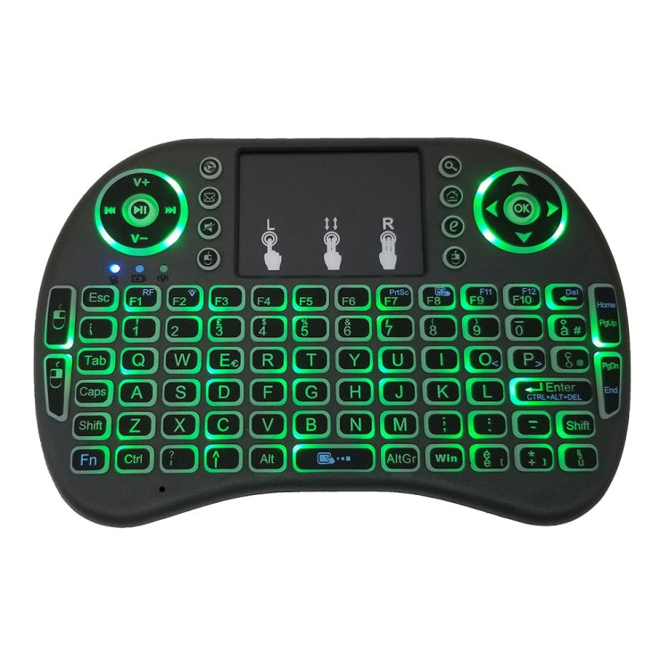 Lingua di supporto: Italia i8 Air Mouse Tastiera retroilluminata wireless con touchpad per Android TV Box e Smart TV e PC Tablet e Xbox360 e PS3 e HTPC/IPTV, Italy