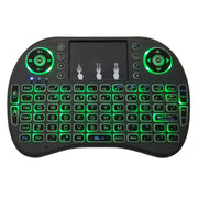 Lingua di supporto: inglese i8 Air Mouse Tastiera retroilluminata wireless con touchpad per Android TV Box e Smart TV e PC Tablet e Xbox360 e PS3 e HTPC/IPTV, English