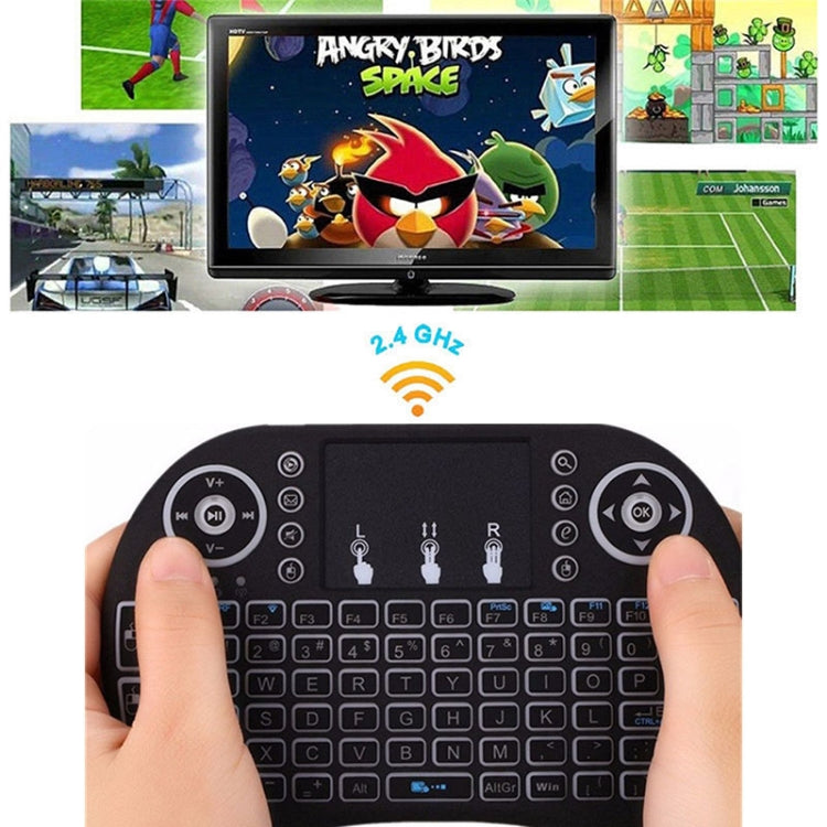 Lingua di supporto: tastiera wireless i8 Air Mouse araba con touchpad per Android TV Box e Smart TV e tablet PC e Xbox360 e PS3 e HTPC/IPTV