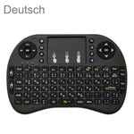 Lingua di supporto: tastiera wireless tedesca i8 Air Mouse con touchpad per Android TV Box e Smart TV e tablet PC e Xbox360 e PS3 e HTPC/IPTV