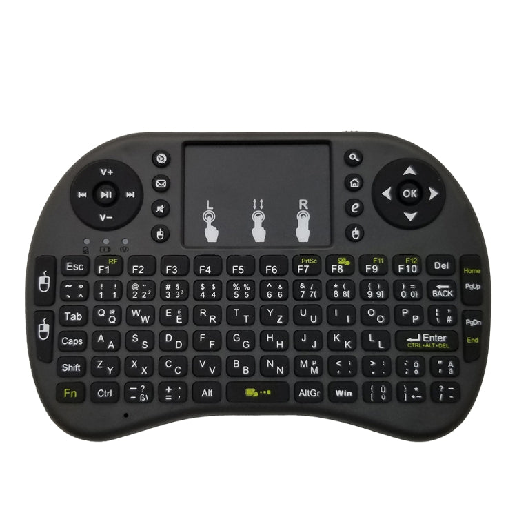 Lingua di supporto: tastiera wireless tedesca i8 Air Mouse con touchpad per Android TV Box e Smart TV e tablet PC e Xbox360 e PS3 e HTPC/IPTV