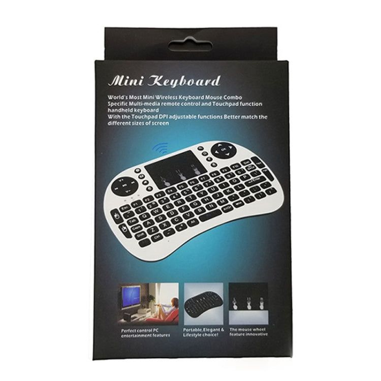 Lingua di supporto: tastiera wireless tedesca i8 Air Mouse con touchpad per Android TV Box e Smart TV e tablet PC e Xbox360 e PS3 e HTPC/IPTV