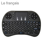 Lingua di supporto: tastiera wireless i8 Air Mouse francese con touchpad per Android TV Box e Smart TV e tablet PC e Xbox360 e PS3 e HTPC/IPTV, French