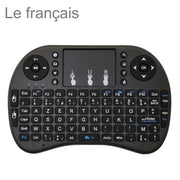 Lingua di supporto: tastiera wireless i8 Air Mouse francese con touchpad per Android TV Box e Smart TV e tablet PC e Xbox360 e PS3 e HTPC/IPTV, French