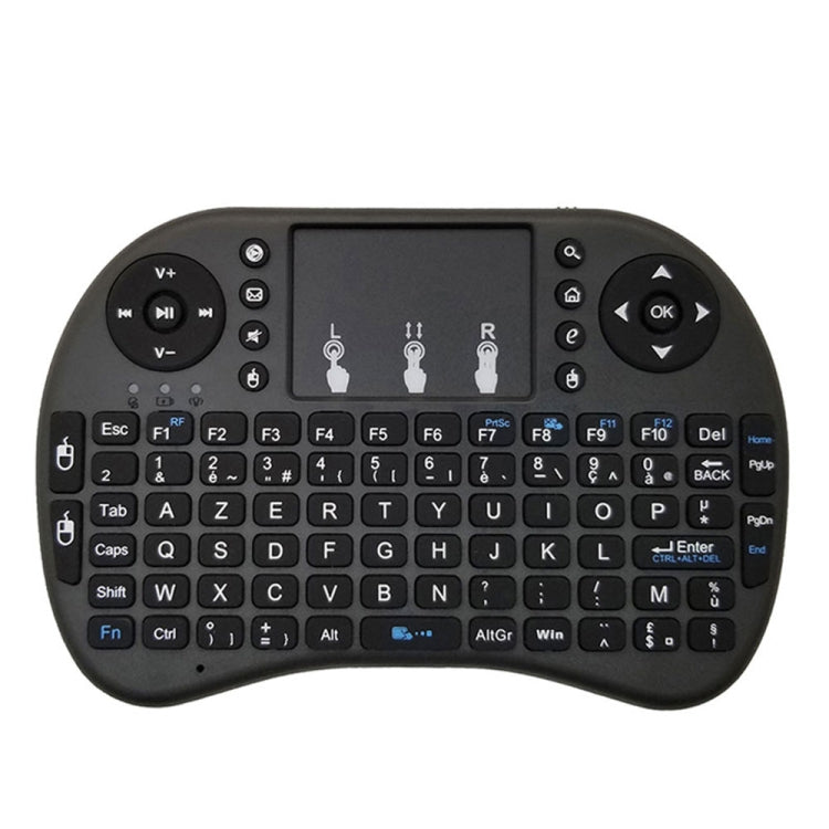 Lingua di supporto: tastiera wireless i8 Air Mouse francese con touchpad per Android TV Box e Smart TV e tablet PC e Xbox360 e PS3 e HTPC/IPTV, French