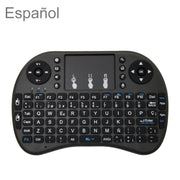 Lingua di supporto: tastiera wireless i8 Air Mouse spagnola con touchpad per Android TV Box e Smart TV e tablet PC e Xbox360 e PS3 e HTPC/IPTV, Spanish