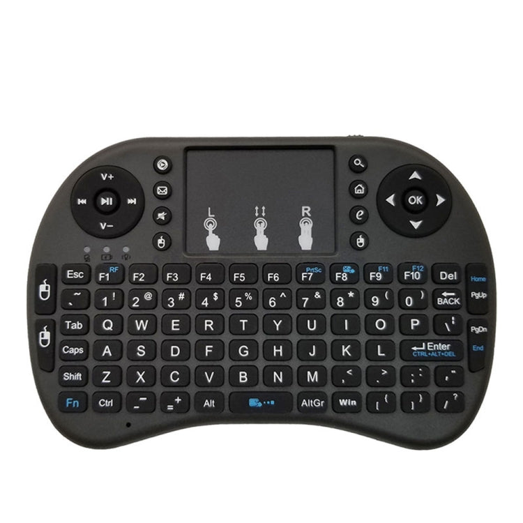 Lingua di supporto: tastiera wireless inglese i8 Air Mouse con touchpad per Android TV Box e Smart TV e tablet PC e Xbox360 e PS3 e HTPC/IPTV, English