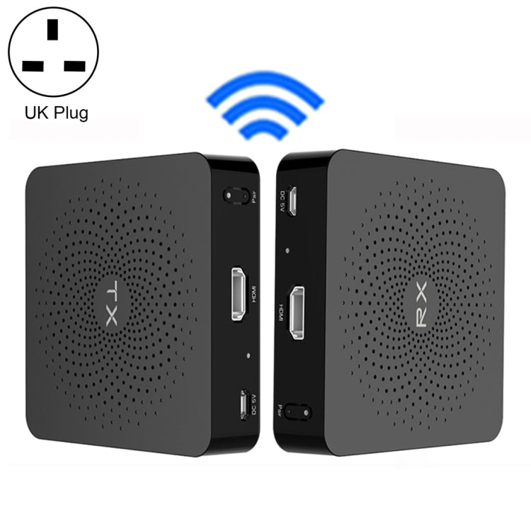 Kit di trasmissione wireless Measy W2H 60 GHz 4K Ultra HD, distanza di trasmissione: 30 m, spina UK, 4K