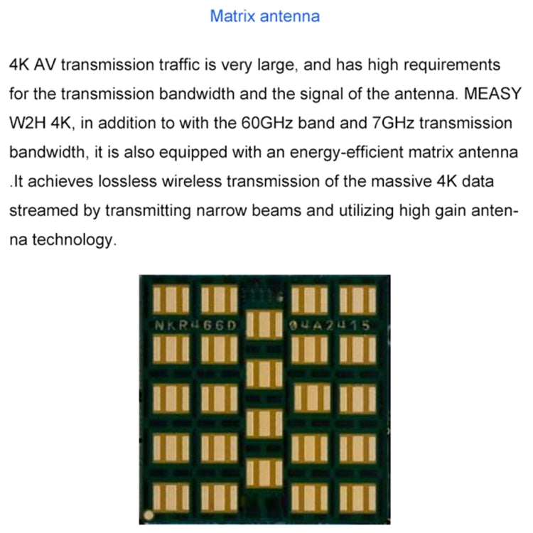 Kit di trasmissione wireless Measy W2H 60 GHz 4K Ultra HD, distanza di trasmissione: 30 m, spina UK, 4K