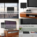 Antenna TV digitale HD interna ultrasottile con amplificatore